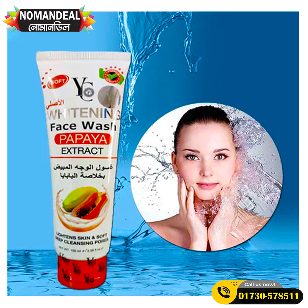 YC Whitening Face Wash Papaya Extract -100ml