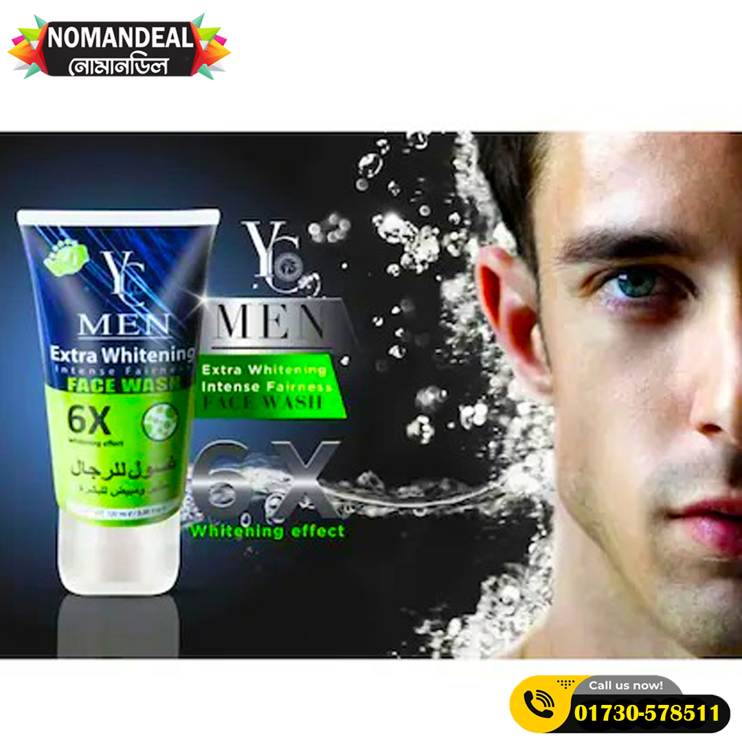 International Thailand product Skin care YC men Extra Whitening face wash used for male - 100 ml