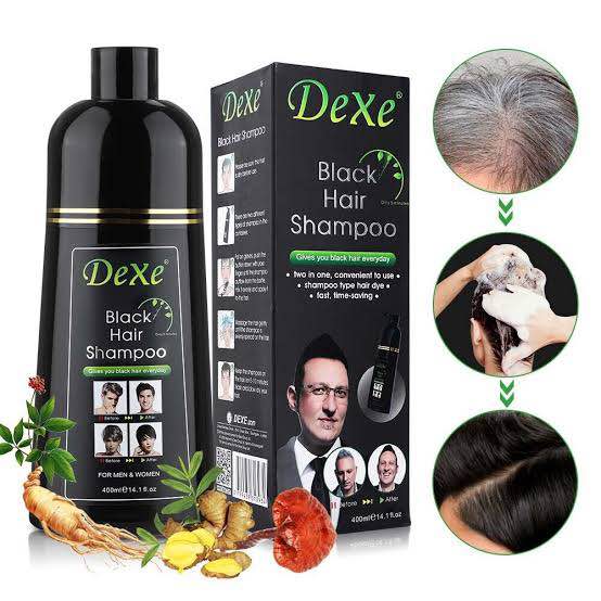 Dexe Black hair shampoo International USA product used for male female best price in Bangladesh