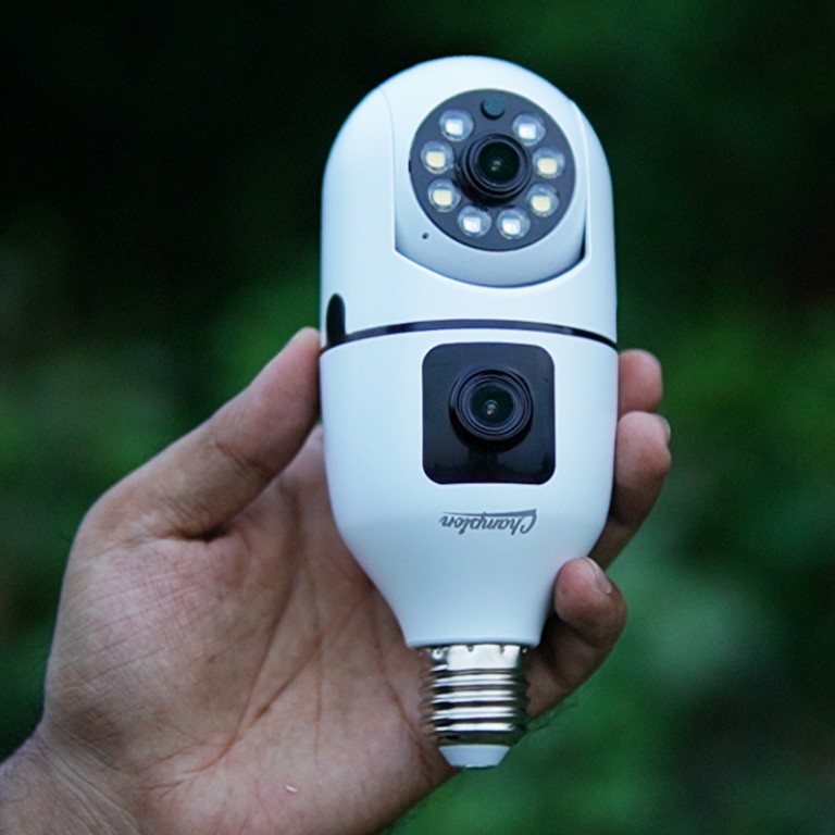 Dual Lens Wifi IP Security Bulb Camera - Image 4