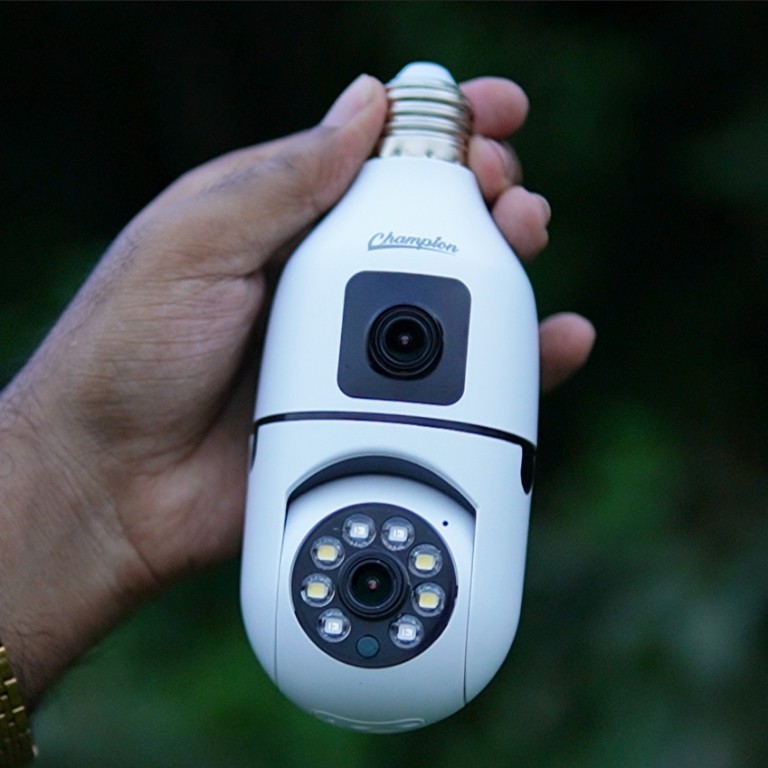 Dual Lens Wifi IP Security Bulb Camera - Image 3
