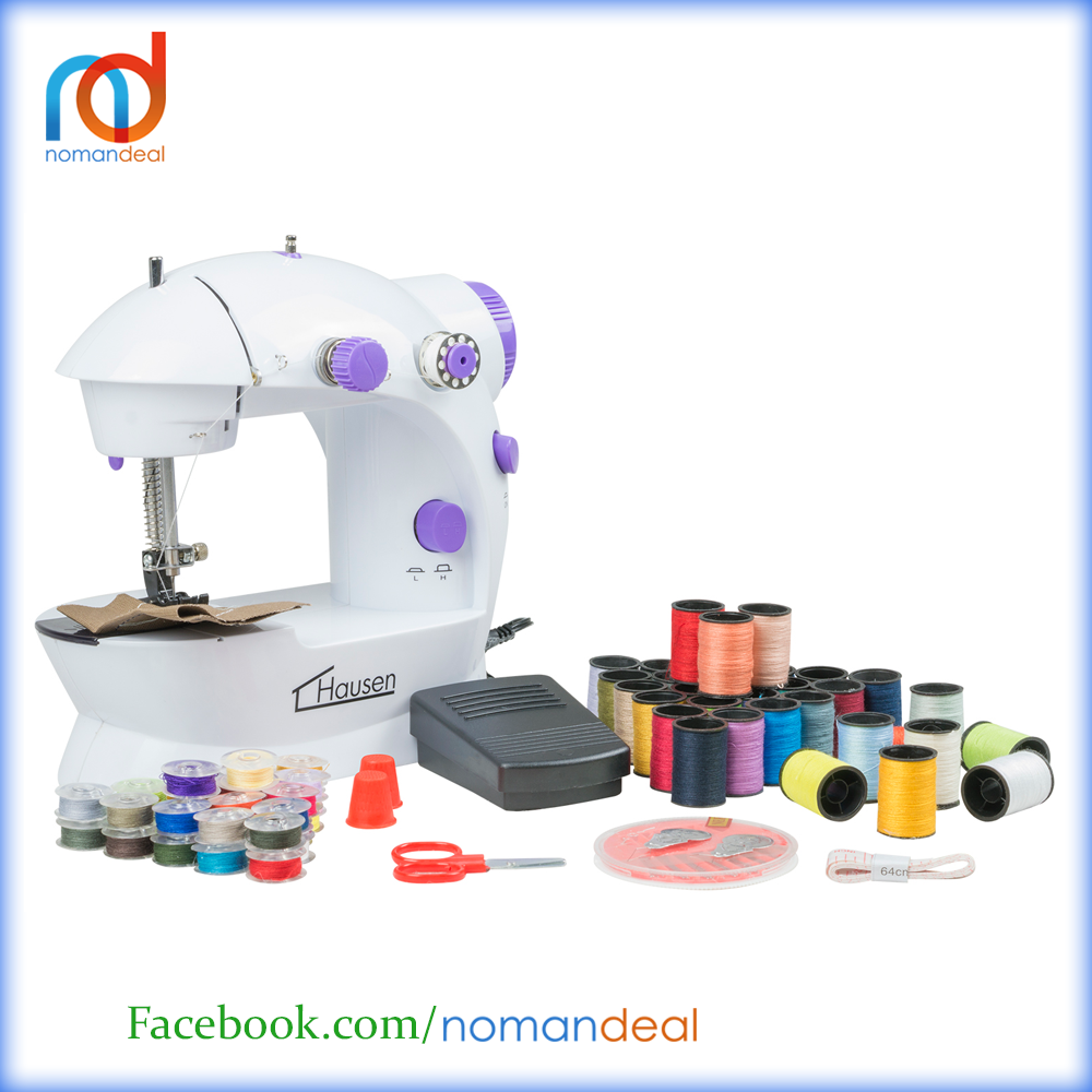 Mini Portable Sewing Machine, Electric Household Sew Tools 2-Speed Sewing Machine + 4 Bobbins