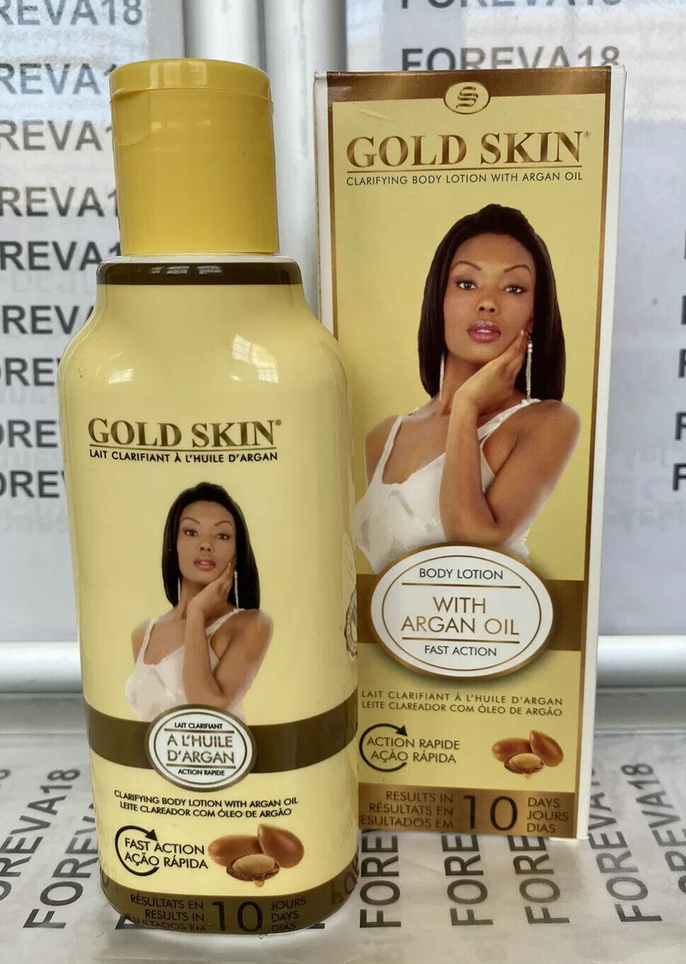 Gold Skin Clarifying Body Lotion With Argan Oil (Hydroquinone Free) 250 ml. - Image 2